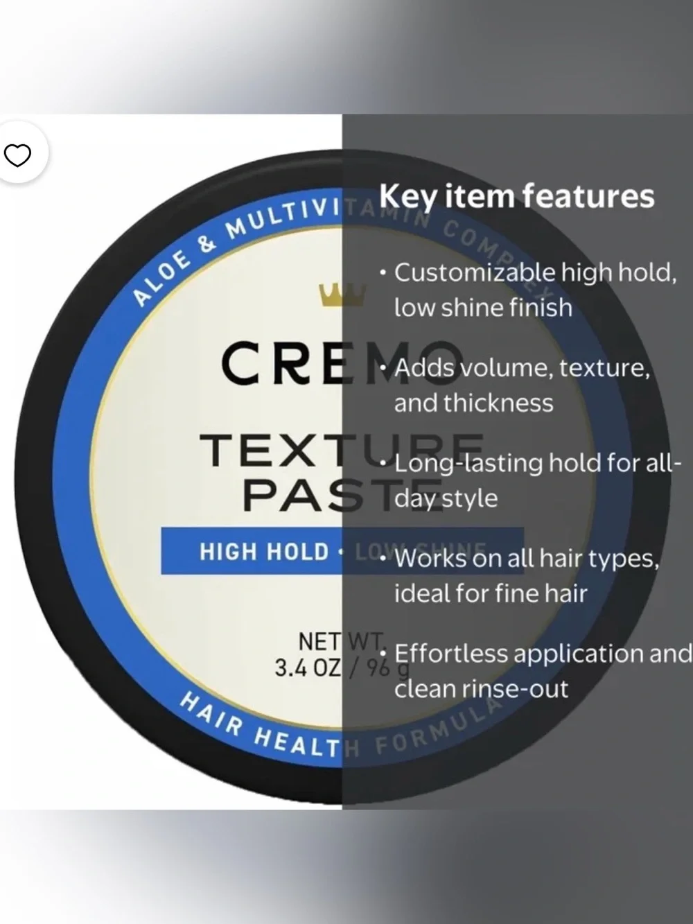 Cremo high hold